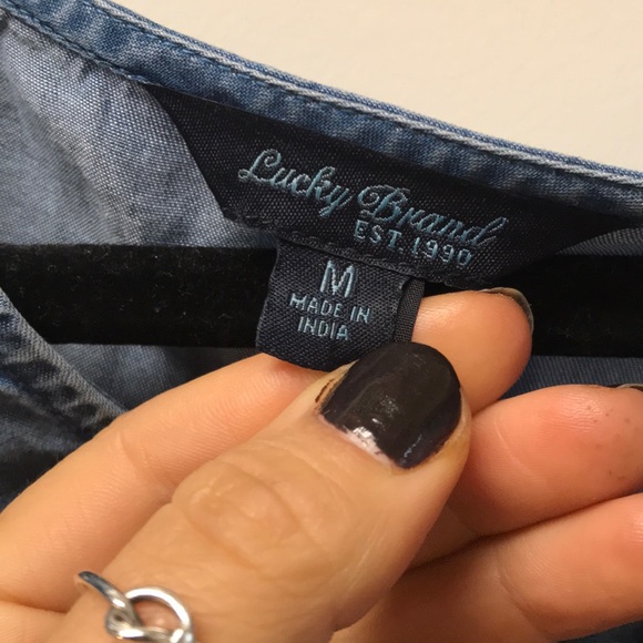 Flowy “denim” shirt - Picture 2 of 3